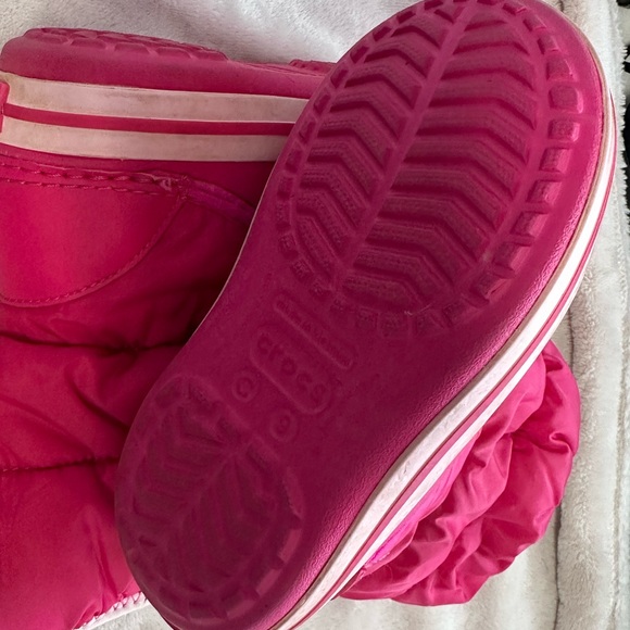 CROCS Kids Fuchsia Snow Boots - Picture 3 of 3